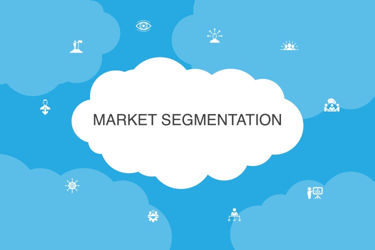Market Segmentation Cloud Infographic Royalty Free Vector