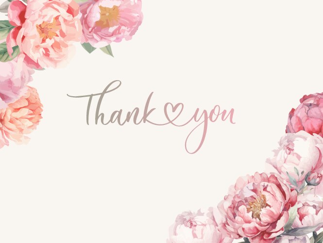 Vintage watercolor frame with blooming peonies vector image