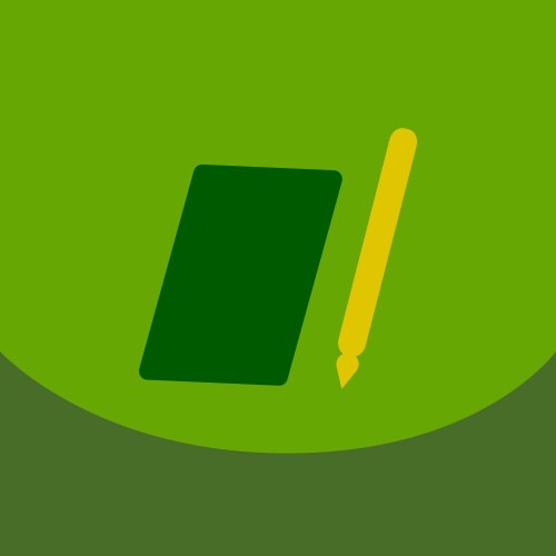 Flat style blank realistic notepad notebook vector image