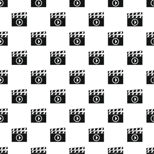 Clapperboard pattern simple style vector image