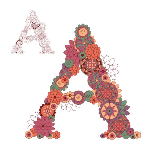 Letter m Royalty Free Vector Image - VectorStock
