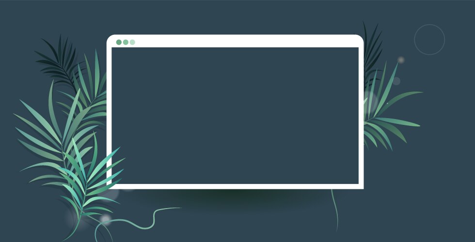Modern web browser window internet empty page ui vector image