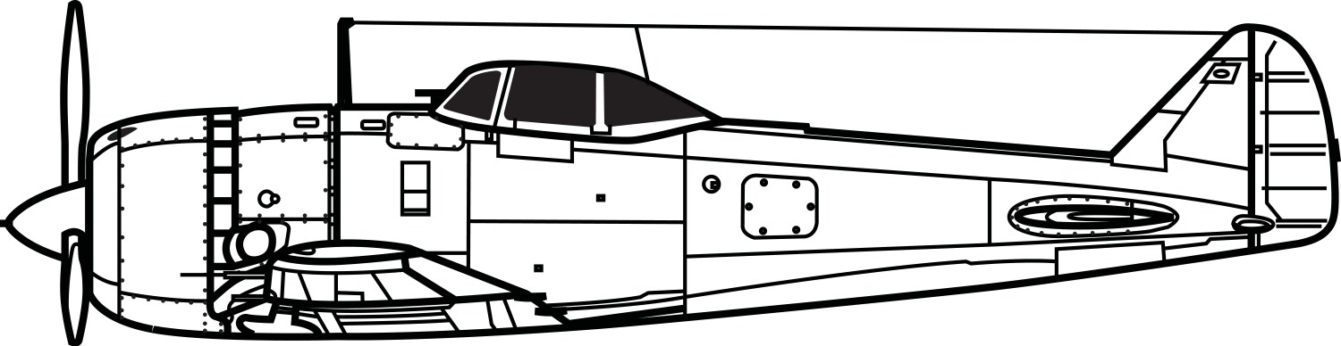 Nakajima ki-44 shoki tojo vector image