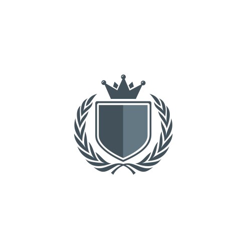 Royal Shield Emblem Vector Image