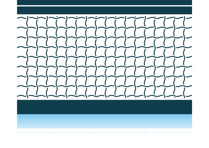 tennis net icon vector