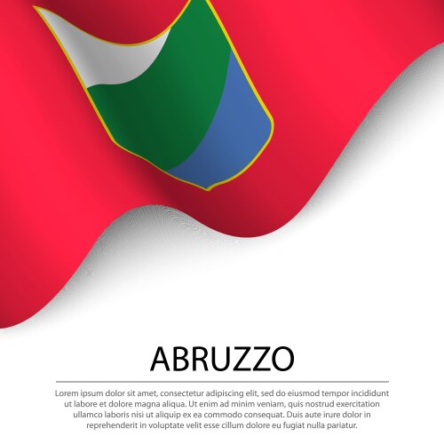 Abruzzo Flag - Italy Vector Image
