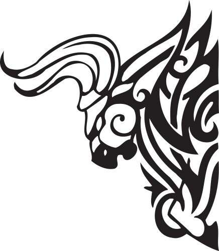 Bull design Vector Image