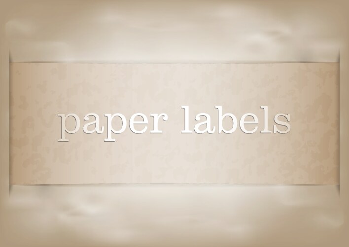 empty paper label vector image