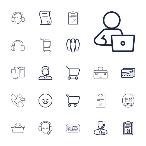 Customer icons (36888455) – Free Vector | VectorStock