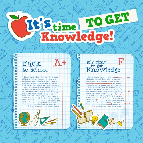 Back to school frame Royalty Free Vector Image