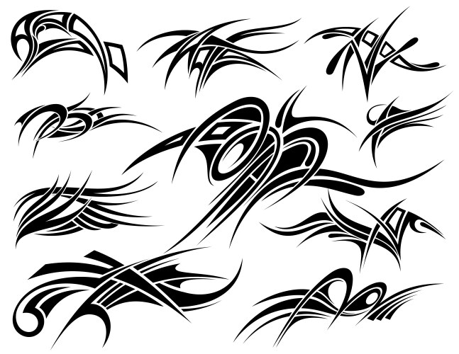 tribal tattoo vector image