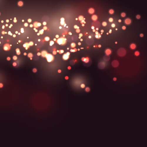 Golden bokeh sparkle glitter lights luxury Vector Image