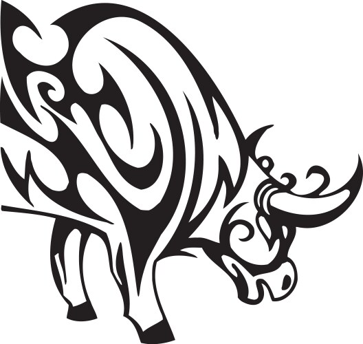 Bull design Vector Image