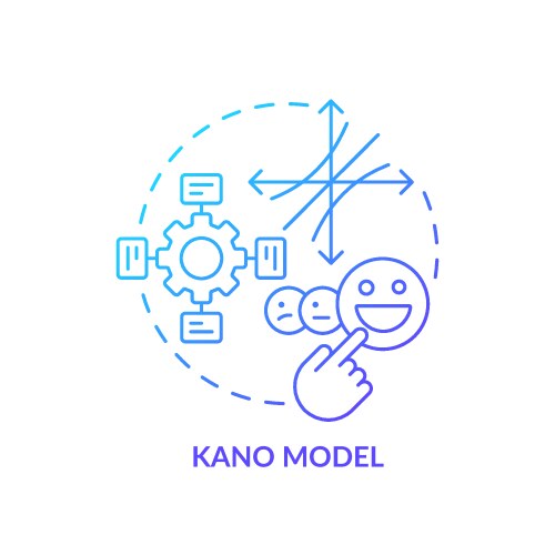 Six sigma methodology blue gradient concept icon Vector Image