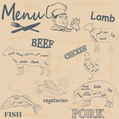 Meat Drawing Vector Images (over 50,000)