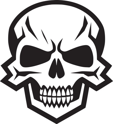 Skull king logo Royalty Free Vector Image - VectorStock