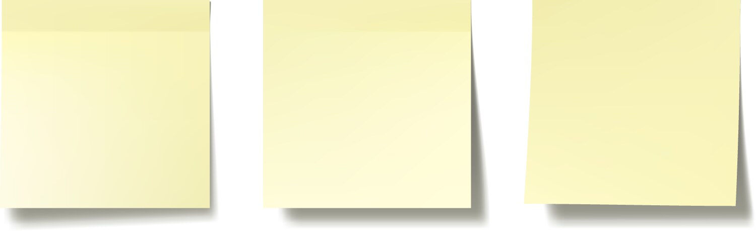 Notes empty sheet images set Royalty Free Vector Image