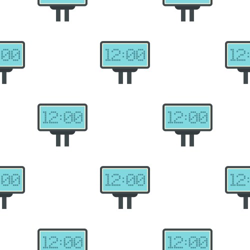 Scoreboard with result display pattern seamless vector image