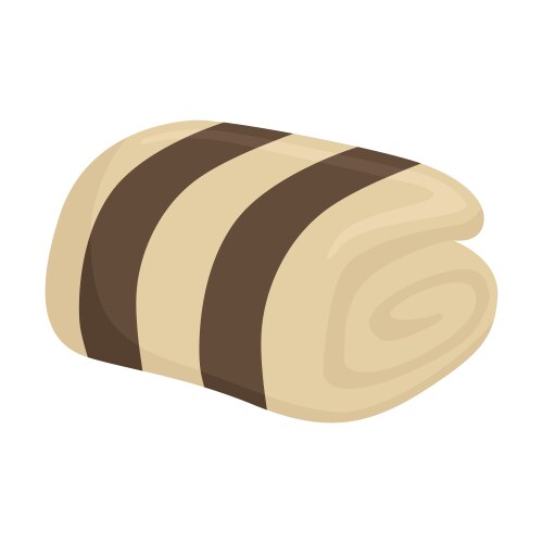 Blanket emoji icon winter objects Vector Image