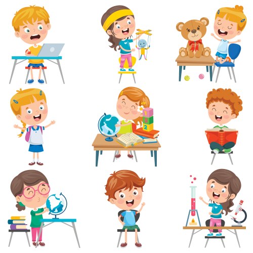 Various activities Royalty Free Vector Image - VectorStock