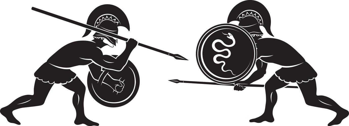 Ancient roman warrior Royalty Free Vector Image