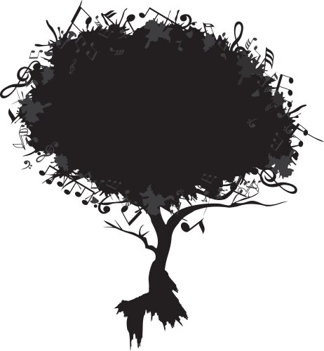 Note Tree Vector Notes Royalty Free Vector Image - VectorStock