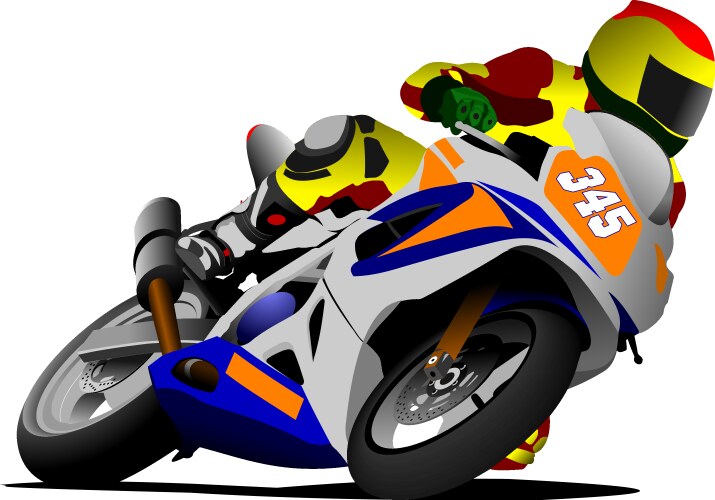 Al 0420 motorcycle 02 Vector Image