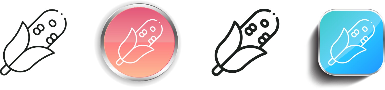 Cereal icon thin linear regular and button style vector image