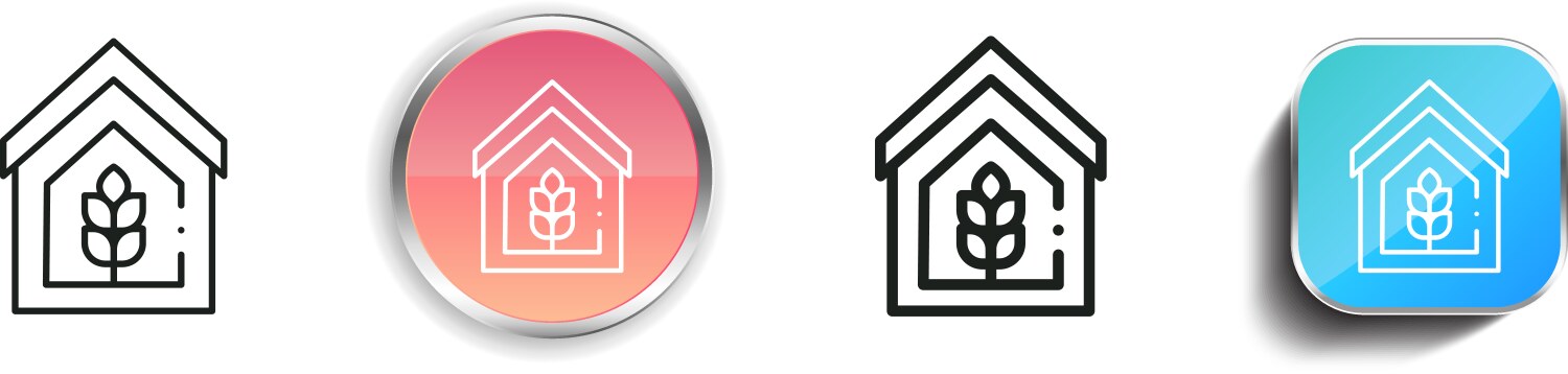 Cereal icon thin linear regular and button style vector image