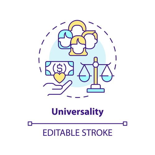 Reduction in poverty blue gradient concept icon Vector Image