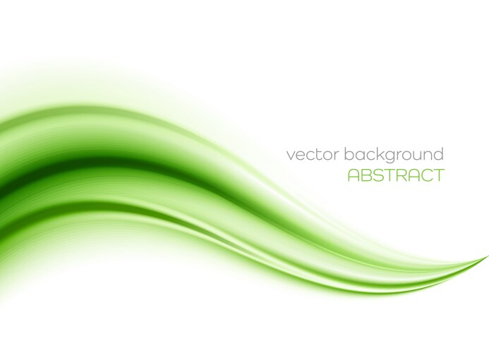 Green wave Royalty Free Vector Image - VectorStock