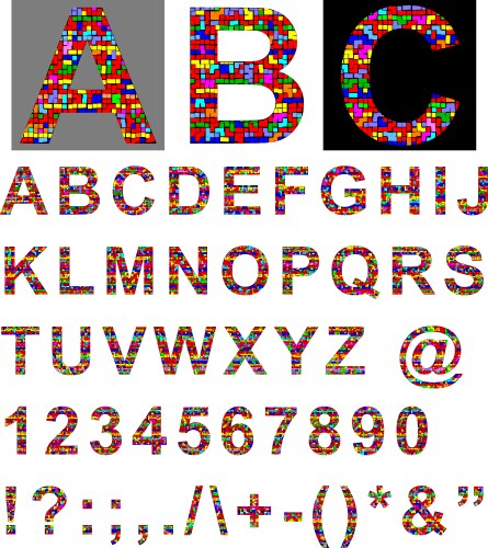 Latin alphabet funny bee abc Royalty Free Vector Image