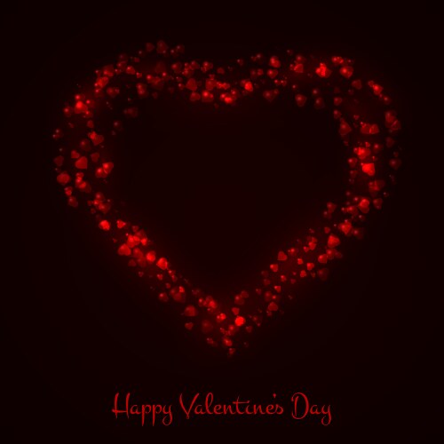 Glowing Heart Abstract Background – Free Vector | VectorStock