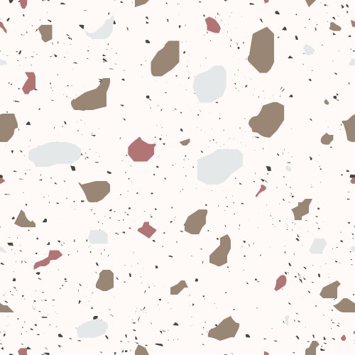 Terrazzo flooring seamless pattern Royalty Free Vector Image