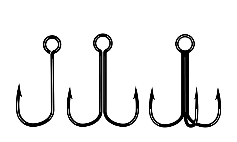 Fishing hook icon Royalty Free Vector Image - VectorStock