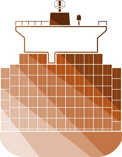 Container ship icon Royalty Free Vector Image - VectorStock
