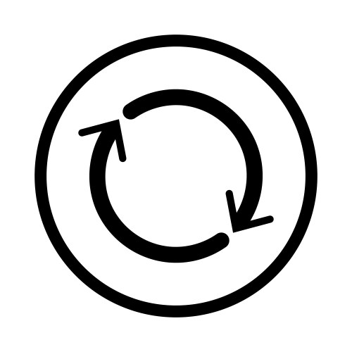 Circular Reset Symbol Vector Image