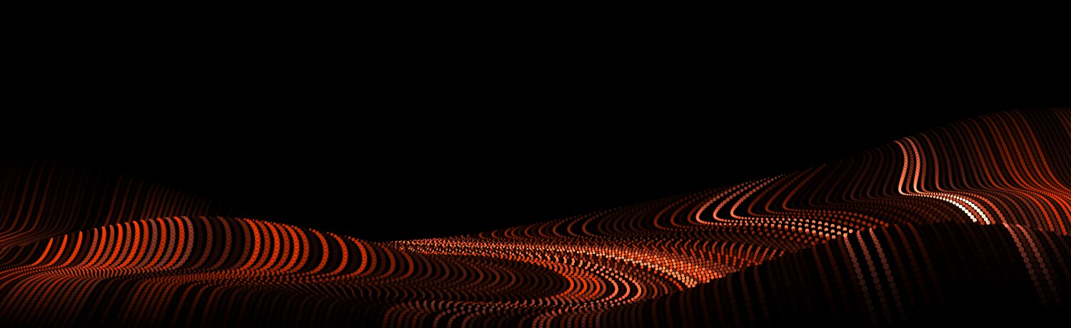Wave pattern 3d glowing abstract digital Vector Image