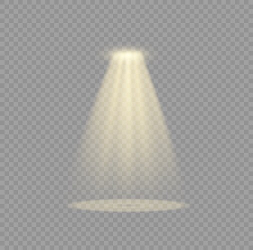 Spotlight light effect Royalty Free Vector Image