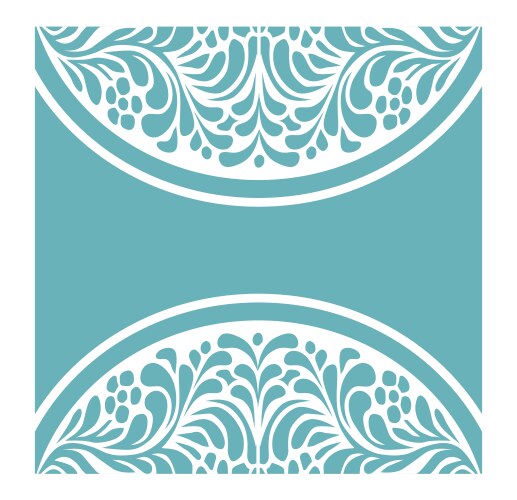 beautiful floral ornament vector image