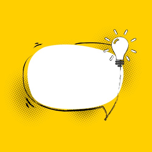 Talking Head with Speech Bubble – Royalty-Free Vector | VectorStock