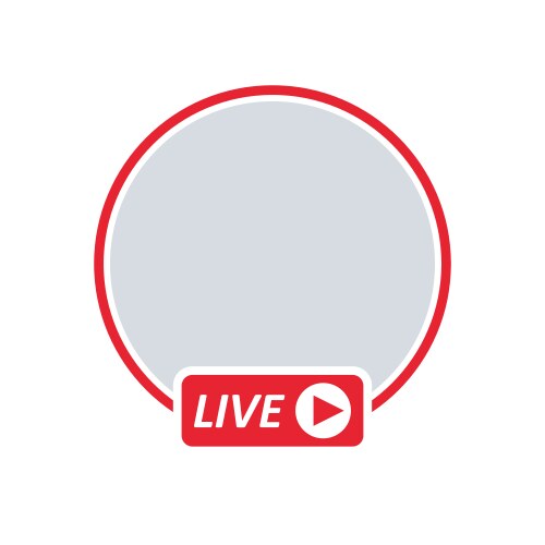 User live video streaming vector image