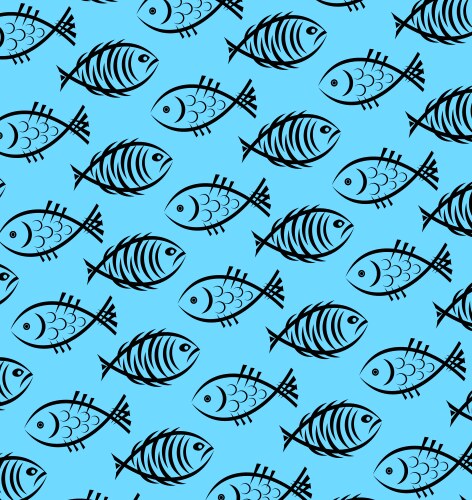 Background of fish vector image