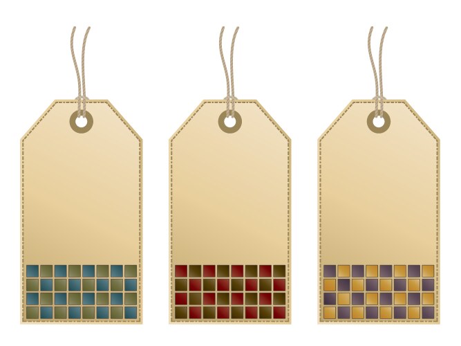 Blank tags Vector Image