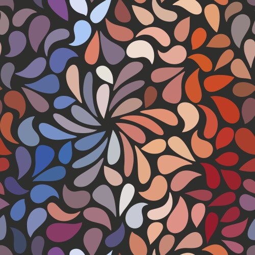 seamless abstract floral pattern vector image vector image