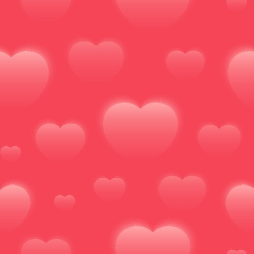 Seamless hearts pattern background valentines day Vector Image