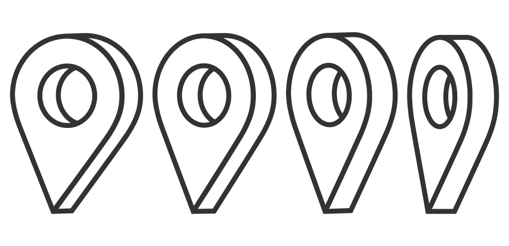 Set of map pointer location symbols web vector image