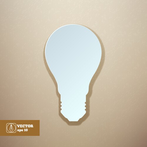 Abstract paper light bulb – Royalty-Free Vector | VectorStock