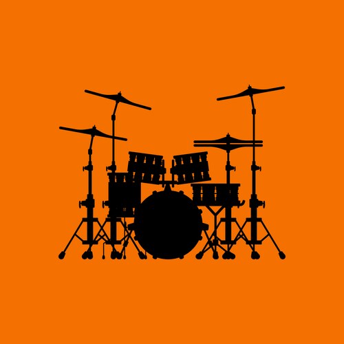 Drum set icon Royalty Free Vector Image - VectorStock