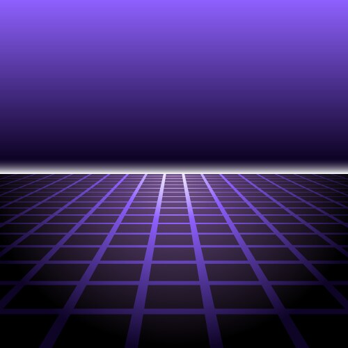 Synthwave background 80s sci-fi retro style dark Vector Image
